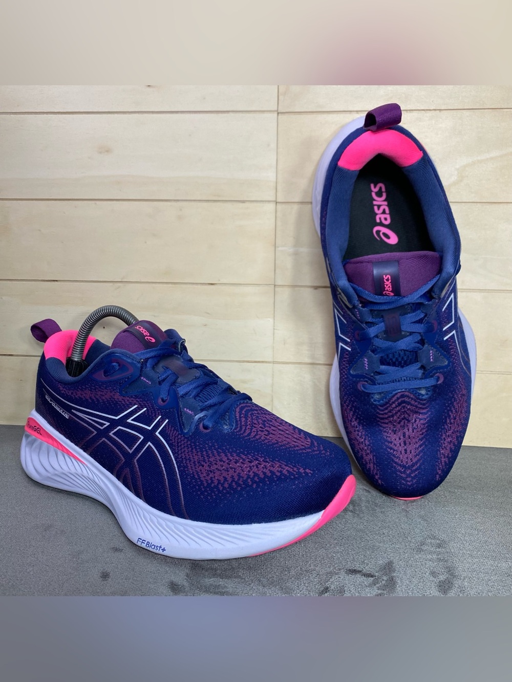 Asics Gel Cumulus 25 Lilac Blue Women's Size 7 Running Shoes Wide Sneakers - Picture 11 of 11